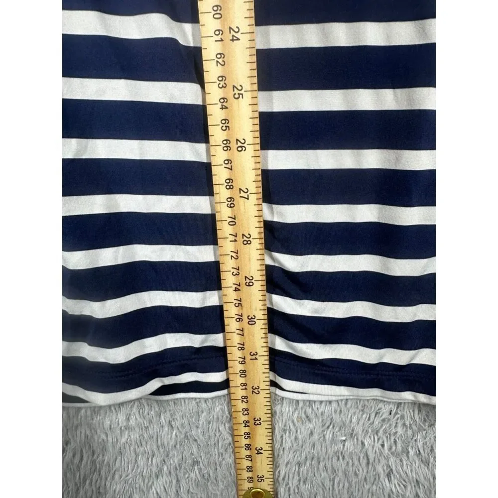RLX Ralph Lauren Polo Shirt Mens‎ Blue White Striped Performance Stretch